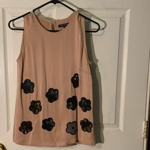 French Connection top with sequins flowers